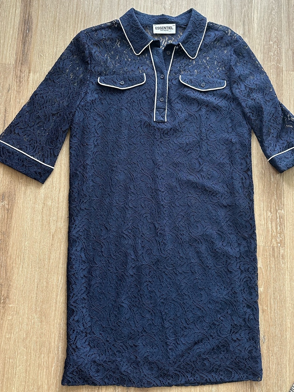 Essentiel Antwerp - Lace Dress / Tunic with Piping & Lining - EU38 / US6